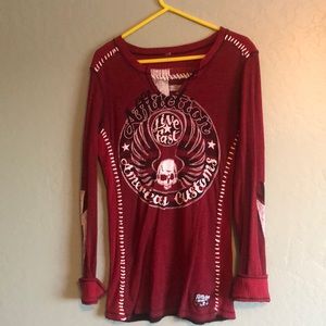 Affliction ladies light sweater XL
